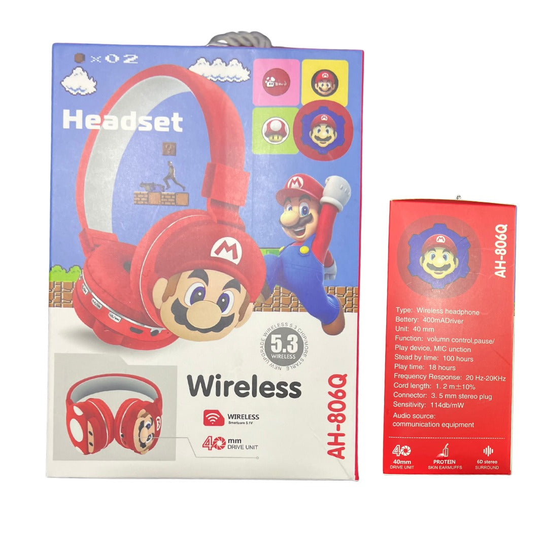 Audífonos Bluetooth Super Mario Bros Inalámbricos