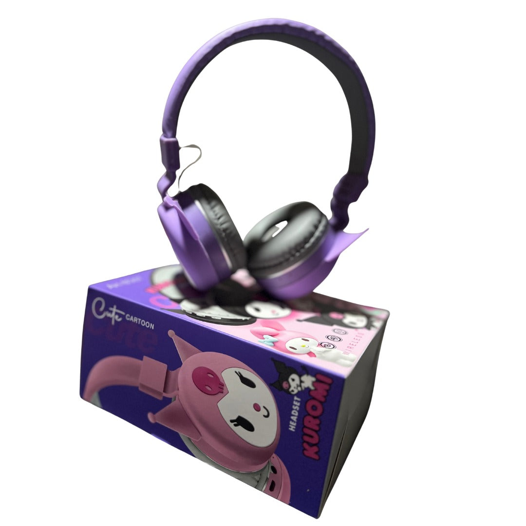 Audífonos Kuromi Ah-806y Inalambricos Morados Bluetooth