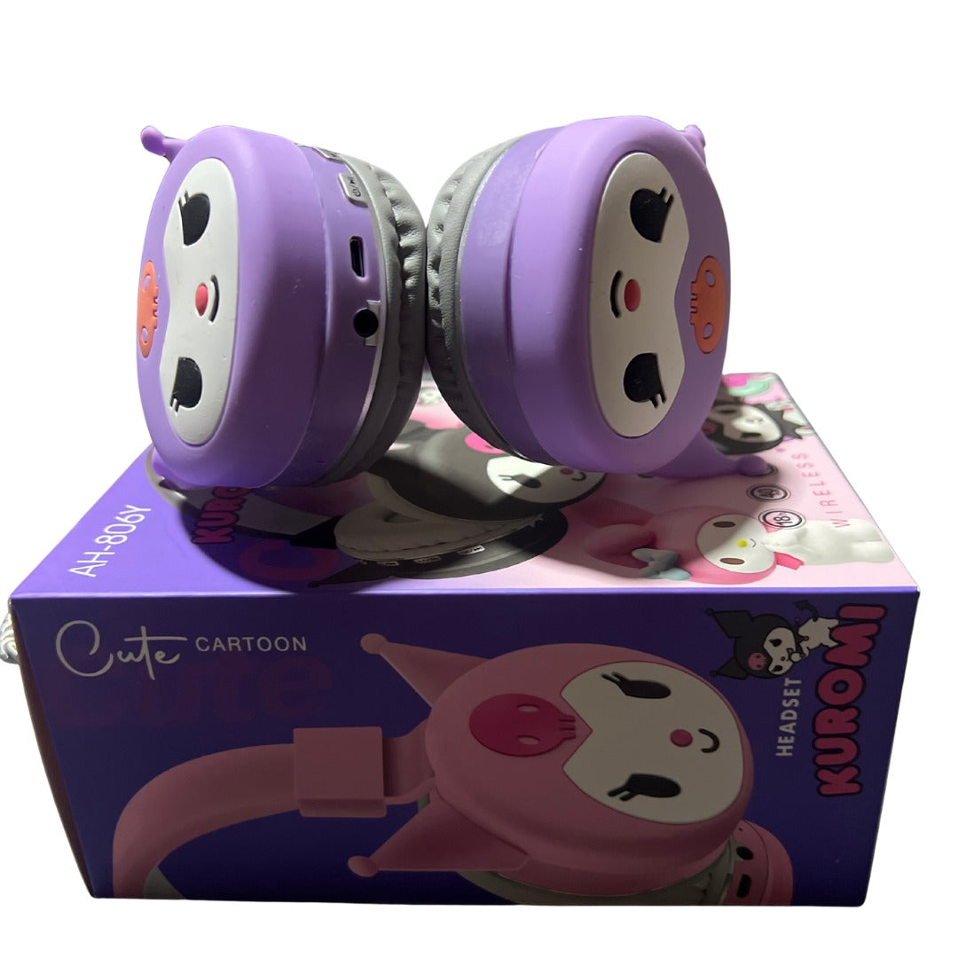 Audífonos Kuromi Ah-806y Inalambricos Morados Bluetooth