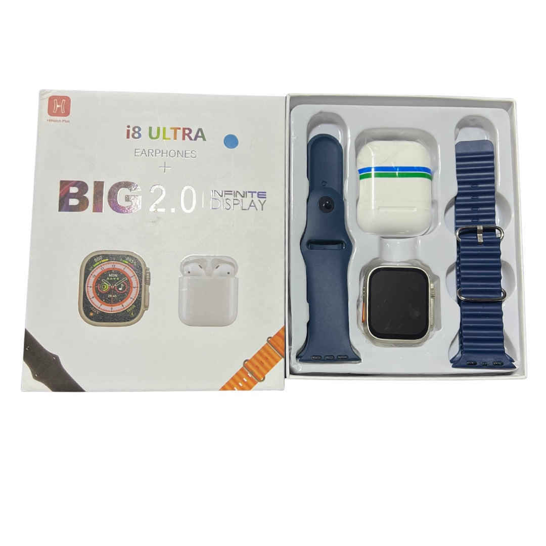 Reloj I8 Ultra + Earphones Big 2.0