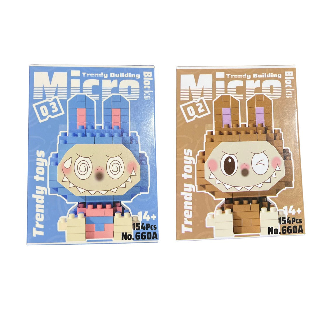 Mini Figura Labubu 660a Bw Blocks