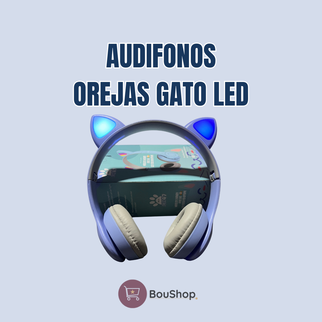 Audifonos Orejas De Gato Led