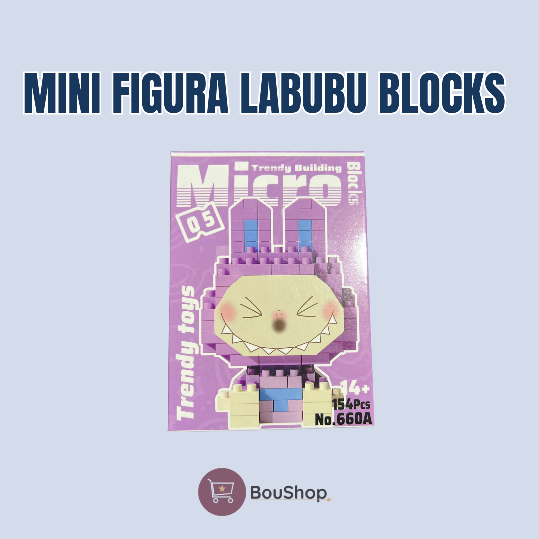 Mini Figura Labubu 660a Bw Blocks
