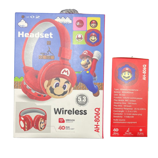 Audífonos Bluetooth Super Mario Bros Inalámbricos