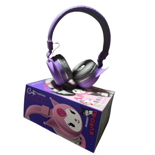 Audífonos Kuromi Ah-806y Inalambricos Morados Bluetooth