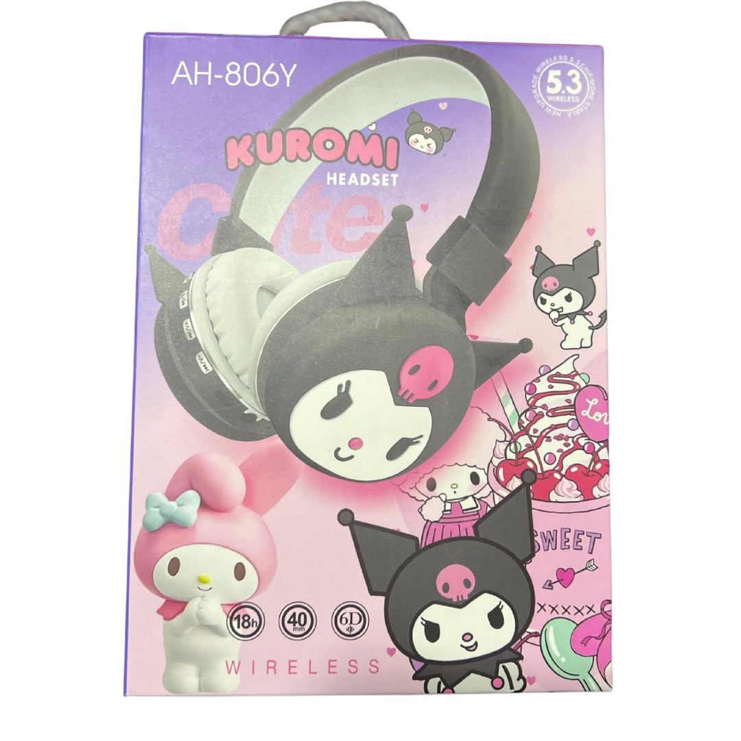 Audífonos Kuromi Ah-806y Inalambricos Morados Bluetooth