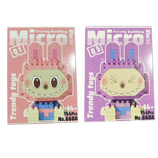 Mini Figura Labubu 660a Bw Blocks